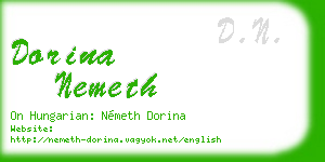 dorina nemeth business card