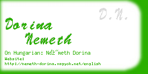 dorina nemeth business card